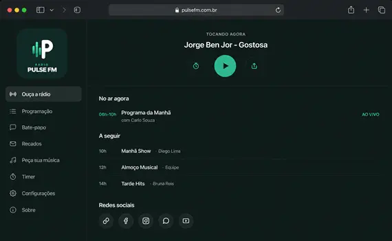 App BRASCAST como PWA no computador